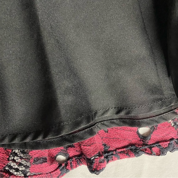 Tommy Hilfiger Lace Floral Dress Pink Lined Dark Fairy Festival Whimsical Sz 2 - Picture 7 of 11